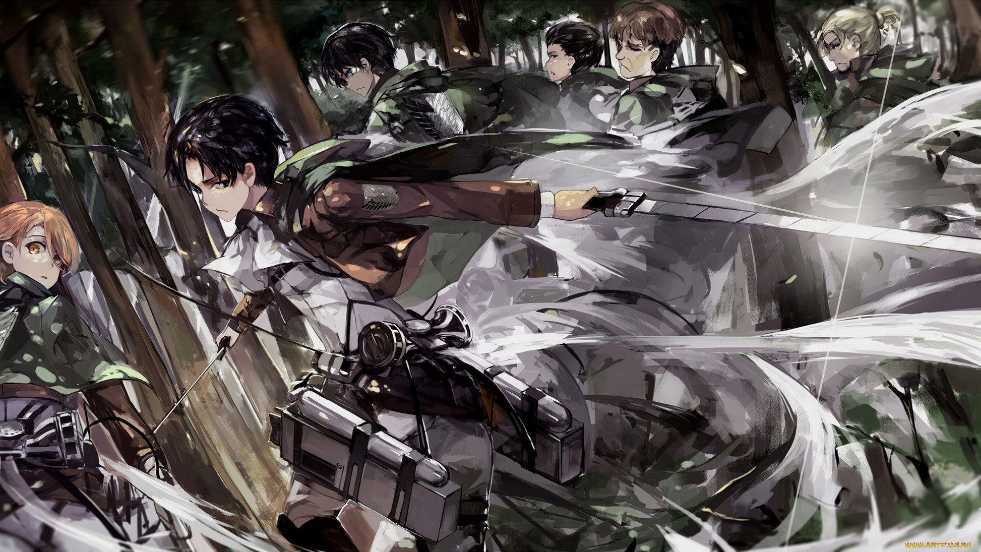 , shingeki no kyojin, , , , , , rivaille, petra, ral, levi, , , , , eren, jaeger